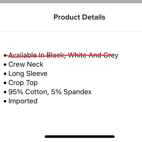 FASHION NOVA Black long sleeve crop top, size XS - Picture 4 of 4